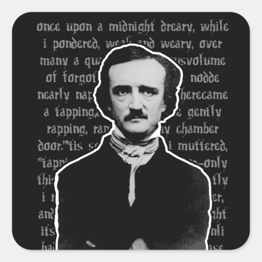 Edgar Allan Poe Stickers (Vorderseite)