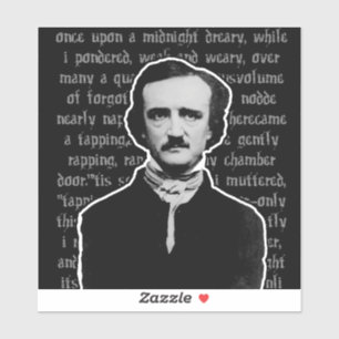Edgar Allan Poe Stickers Aufkleber