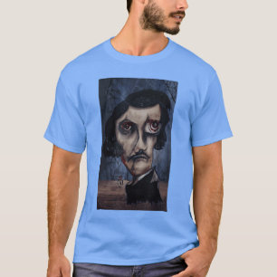 Edgar Allan Poe surrealer gothischer Horror lustig T-Shirt