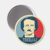 Edgar Allan Poe TEKELI-LI Hope Style Magnet (Vorderseite/Rückseite)