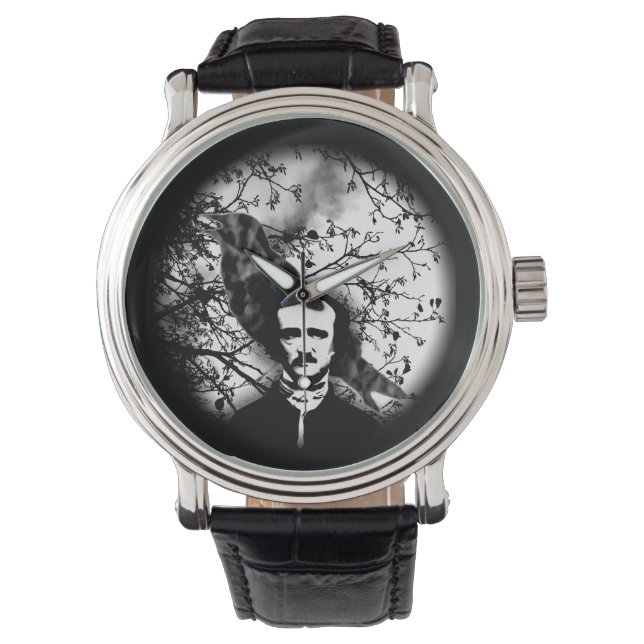 Edgar Allan Poe 'The Raven' Armbanduhr (Vorderseite)