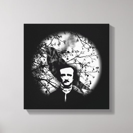 Edgar Allan Poe 'The Raven' Leinwanddruck (Vorderseite)