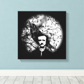 Edgar Allan Poe 'The Raven' Leinwanddruck (Insitu (Holzboden))
