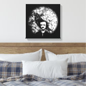 Edgar Allan Poe 'The Raven' Leinwanddruck (Insitu (Schlafzimmer))