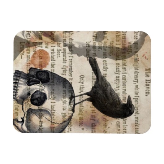 Edgar Allan Poe The Raven Magnet (Horizontal)