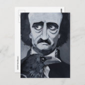 Edgar Allan Poe The Raven Postcard Postkarte (Vorne/Hinten)