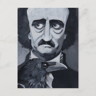 Edgar Allan Poe The Raven Postcard Postkarte