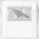 Edgar Allan Poe The Raven Rechteckiger Aufkleber (Tasche)