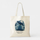 Edgar Allan Poe Tote Bag "Nevermore" Tragetasche (Rückseite)