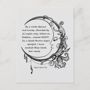 Edgar Allan Poe Traumland Traum Gedicht Postkarte