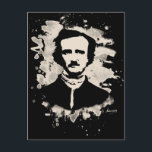 Edgar Allan Poe Tribute Postkarte<br><div class="desc">Ein Tribut an Edgar Allan Poe. Bleichter Look - creme weiß. Von Bela Manson.</div>