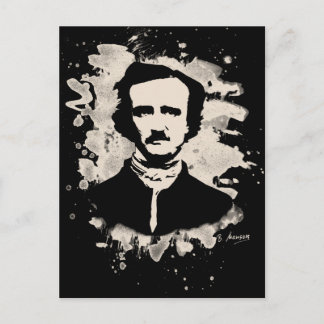 Edgar Allan Poe Tribute Postkarte