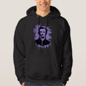 Edgar Allan Poe Tribute (violet) Hoodie (Vorderseite)