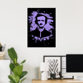 Edgar Allan Poe Tribute (violett) Poster (Heimbüro)