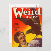 Edgar Allan Poe und Raben-Massen-Titelseite Postkarte (Vorne/Hinten)