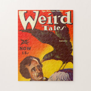 Edgar Allan Poe und Raven Pulp Magazine Cover Puzzle