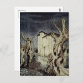 Edgar Allan Poe Usher Gemälde von Arthur Rackham Postkarte (Vorne/Hinten)