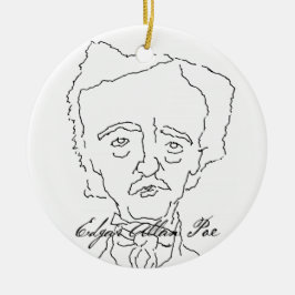 Edgar Allan Poe-Verzierung Keramikornament
