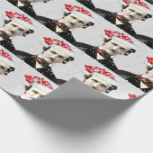 Edgar Allan Poe Weihnachtsmannmütze Fun Author Poe Geschenkpapier (Ecke)