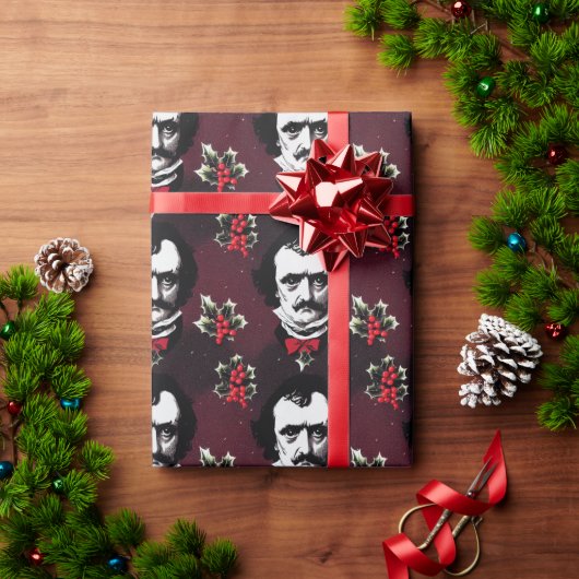 Edgar Allan Poe Weihnachtswrapping Paper 2 Geschenkpapier (Feiertagsgeschenk)