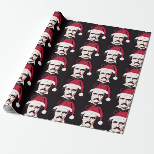 Edgar Allan Poe Weihnachtswrapping Paper Geschenkpapier (Ungerollt)