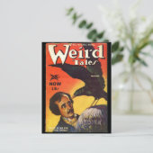 Edgar Allan Poe Weird Tales Cover Postkarte (Stehend Vorderseite)