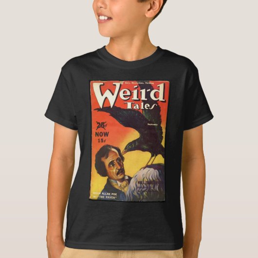 Edgar Allan Poe Weird Tales Cover T-Shirt (Vorderseite)