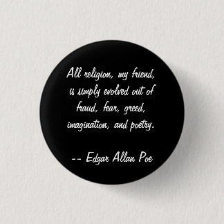 Edgar Allan Poe-Zitat Button