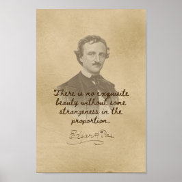 Edgar Allan Poe Zitat - Exquisite Schönheitspopste Poster