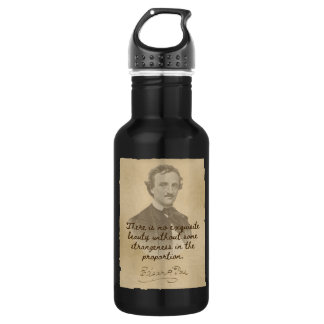 Edgar Allan Poe Zitat - Schönheitswasserflasche Edelstahlflasche