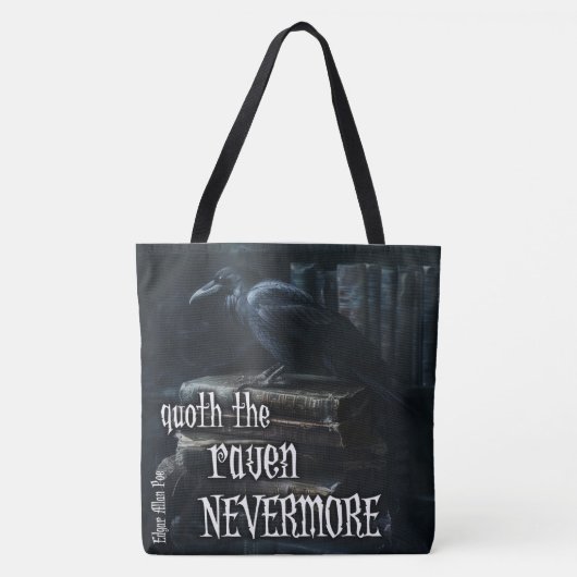 Edgar Allan Poe Zitat Tasche (Vorderseite)