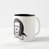 Edgar Allan Poe Zweifarbige Tasse (VorderseiteRechts)
