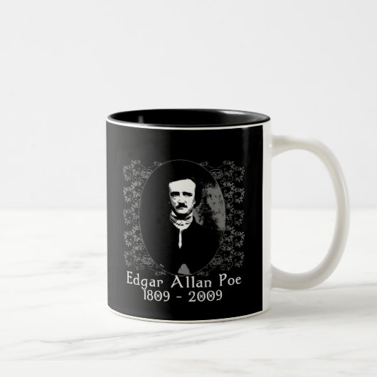 Edgar Allan Poejahrestag 1809-2009 T Zweifarbige Tasse (Rechts)