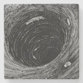 Edgar Allan Poes Abstieg in den Mahlstrom Steinuntersetzer (Vorderseite)