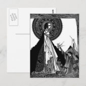 Edgar Allan Poes Ligeia Postkarte (Vorne/Hinten)