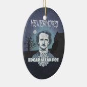 Edgar Allan Poe's Nevermore Keramik Ornament (Rechts)
