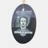 Edgar Allan Poe's Nevermore Keramik Ornament (Links)