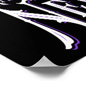 Edgar Allan Poes Raven Nevermore Poster (Ecke)