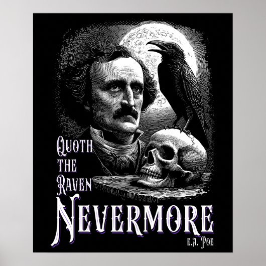 Edgar Allan Poes Raven Nevermore Poster (Vorne)