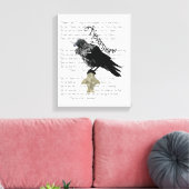 Edgar Allan Poe's The Raven Leinwanddruck (Insitu (Wohnzimmer))