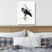 Edgar Allan Poe's The Raven Leinwanddruck (Insitu (Schlafzimmer))