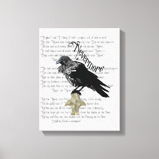 Edgar Allan Poe's The Raven Leinwanddruck (Vorderseite)
