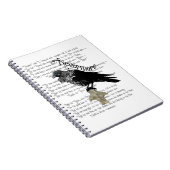 Edgar Allan Poe's The Raven Notizblock (Rechte Seite)