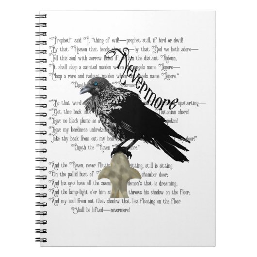 Edgar Allan Poe's The Raven Notizblock (Vorderseite)