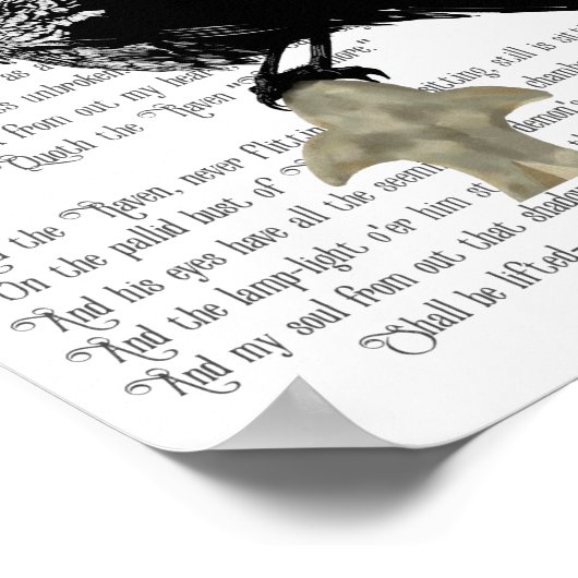 Edgar Allan Poe's The Raven Poster (Ecke)