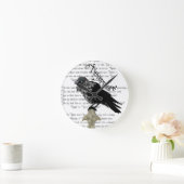 Edgar Allan Poe's The Raven Runde Wanduhr (Zuhause)