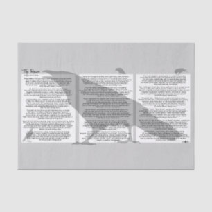 Edgar Allan Pop der Raven Seidenpapier