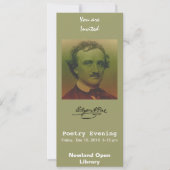 Edgar Allan Pop Einladung (Vorderseite)