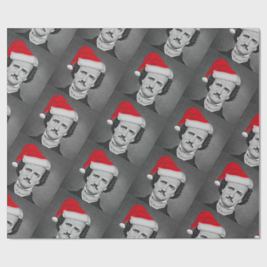 Edgar Allan Pop Santa Geschenkpapier (Flach)