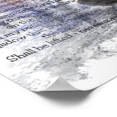 Edgar Allan Pop The Raven Gedicht Raven Watercolor Poster (Ecke)